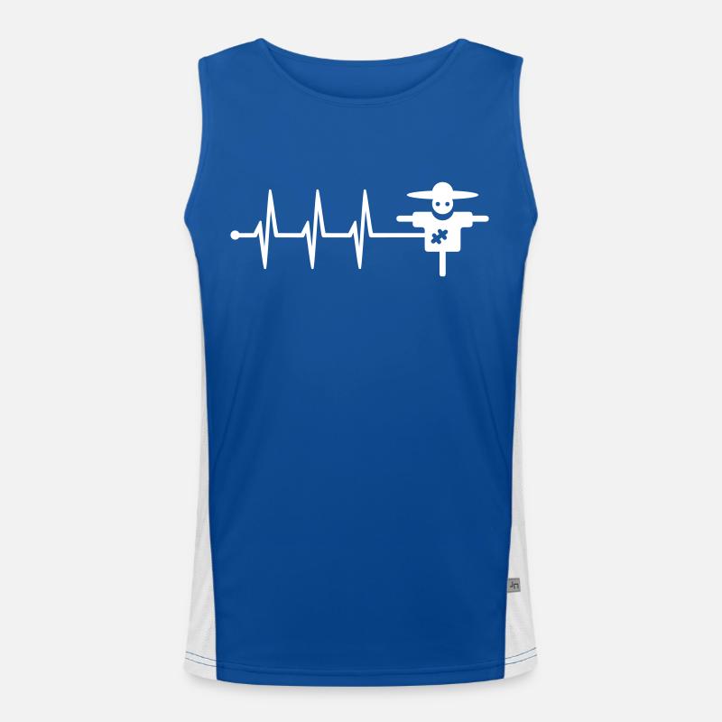 Vogelscheuche Puls Funktionelles Kontrast-Tank Top für Männer 