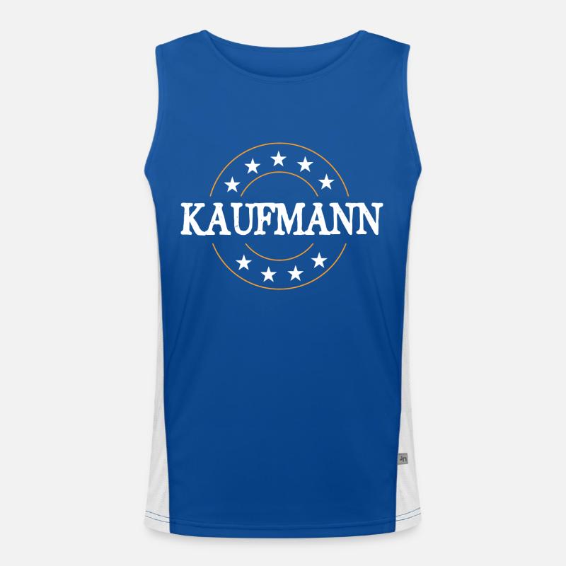 Kaufmann Beruf Funktionelles Kontrast-Tank Top für Männer 