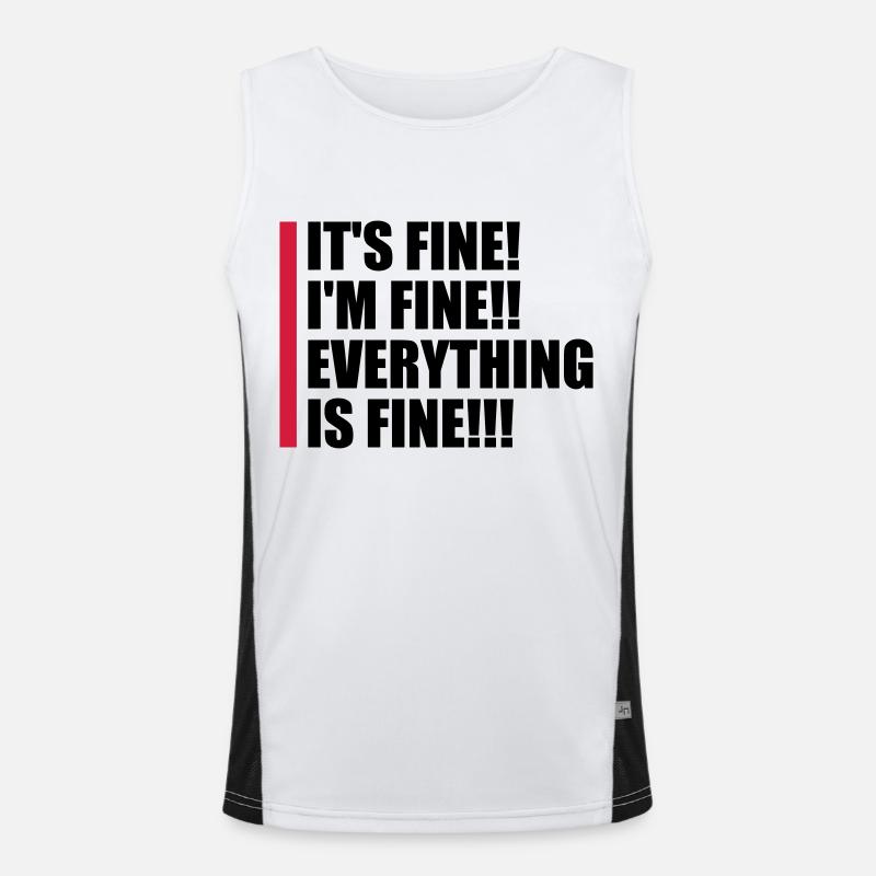 Tout va bien devis Débardeur respirant contrasté Homme 