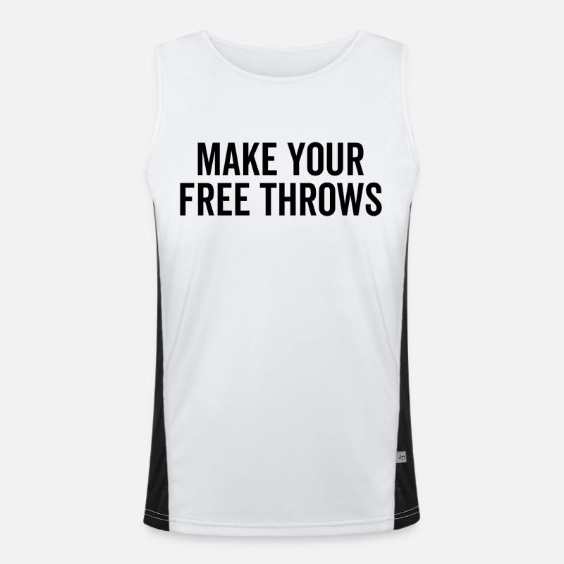 Make Your Free Throws Men's Functional Contrast Tank Top 