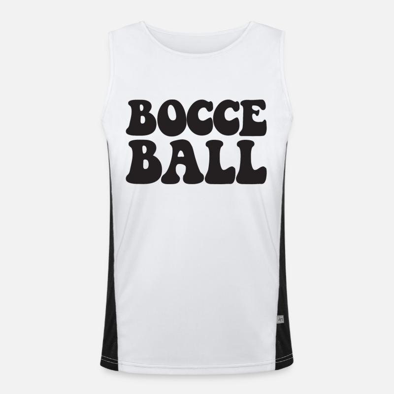 Bocce Spruch Bocce Ball mit Jack Bocci Game Bocce Funktionelles Kontrast-Tank Top für Männer 
