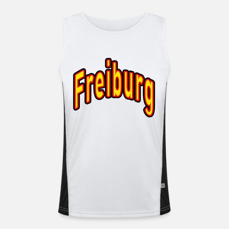 Freiburg Funktionelles Kontrast-Tank Top für Männer 