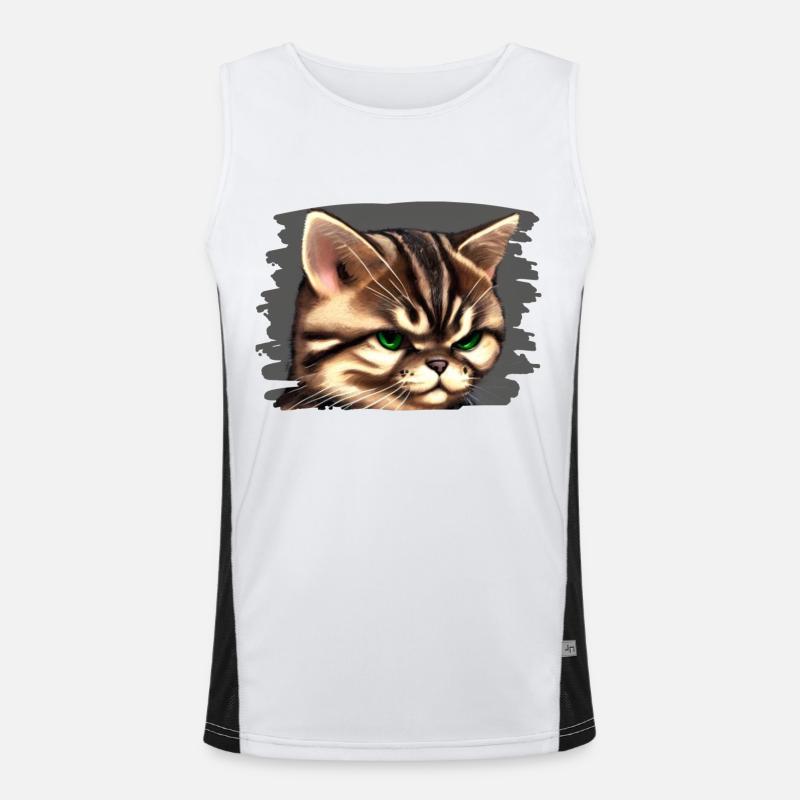 Visage de chat Débardeur respirant contrasté Homme 