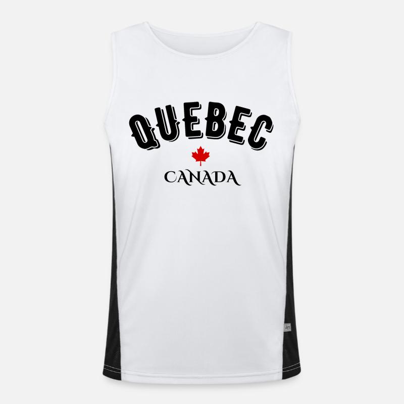 Quebec canada Débardeur respirant contrasté Homme 