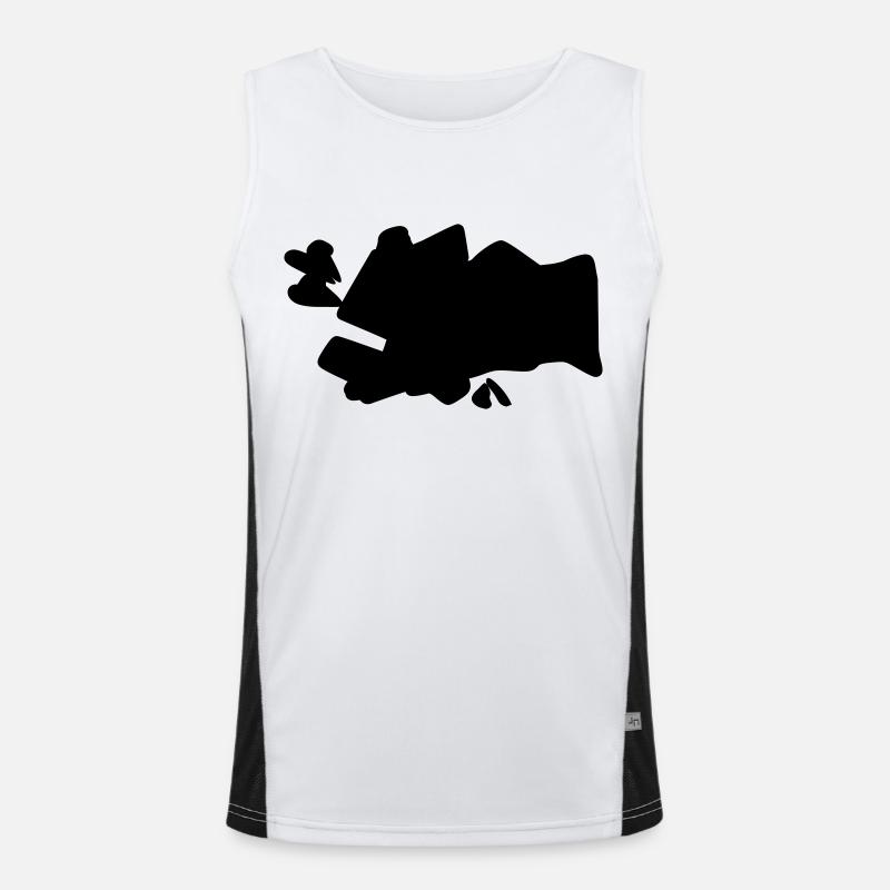 BLACK SPLASH Funktionelles Kontrast-Tank Top für Männer 