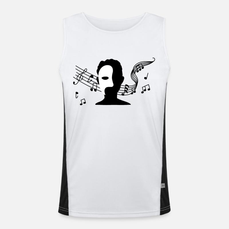 Das Phantom der Oper Funktionelles Kontrast-Tank Top für Männer 