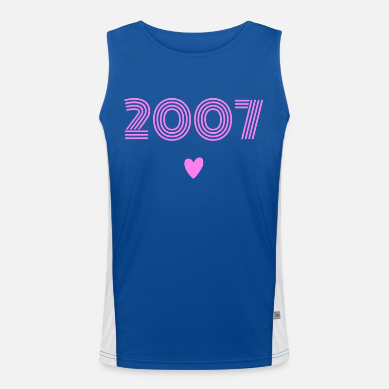 Born in 2007 daughter Men's Functional Contrast Tank Top 
