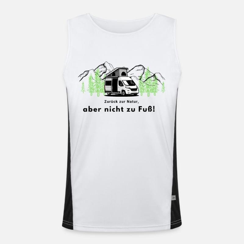 Camper Funktionelles Kontrast-Tank Top für Männer 