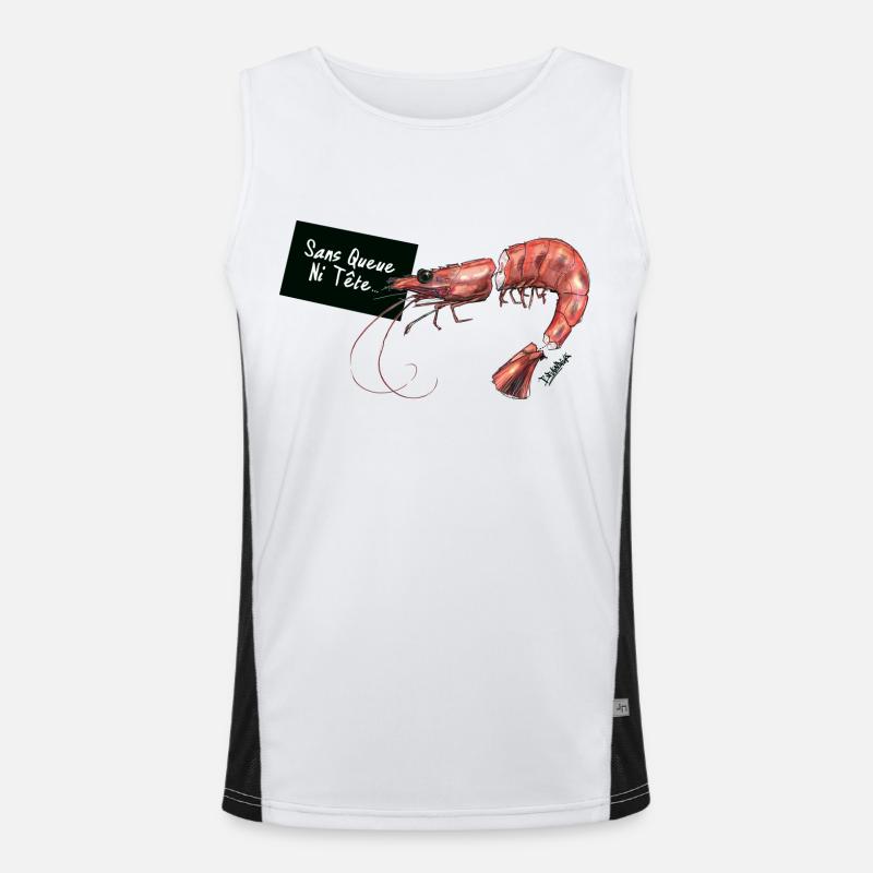 Ohne Kopf oder Zahl Funktionelles Kontrast-Tank Top für Männer 