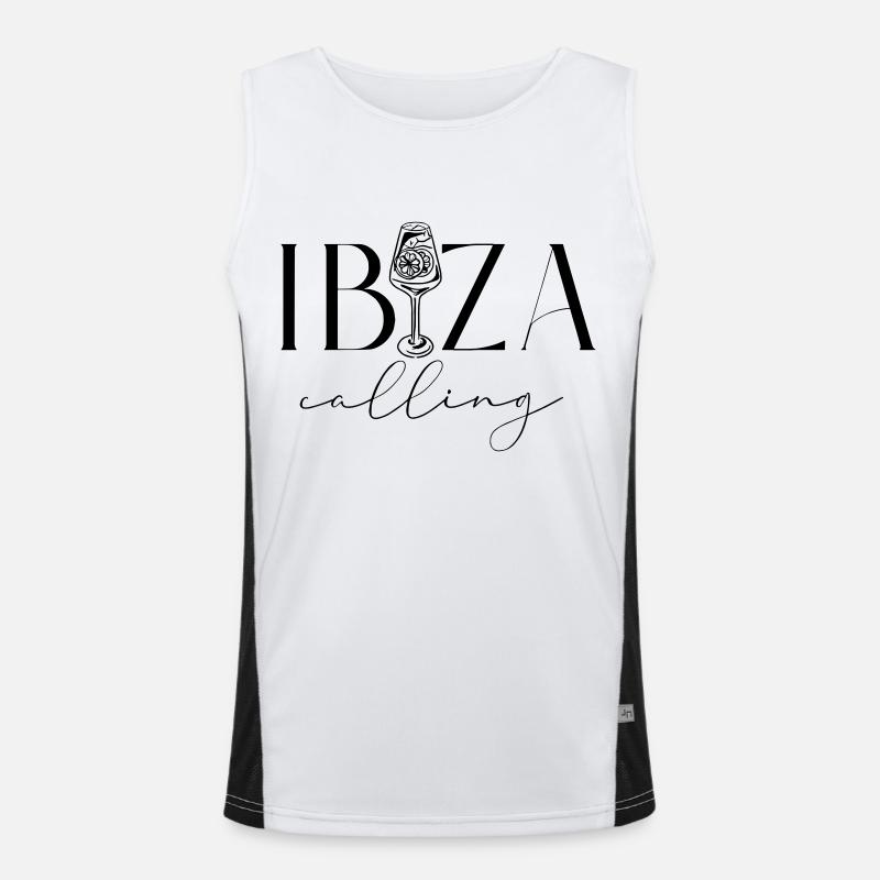 Ibiza calling Men's Functional Contrast Tank Top 