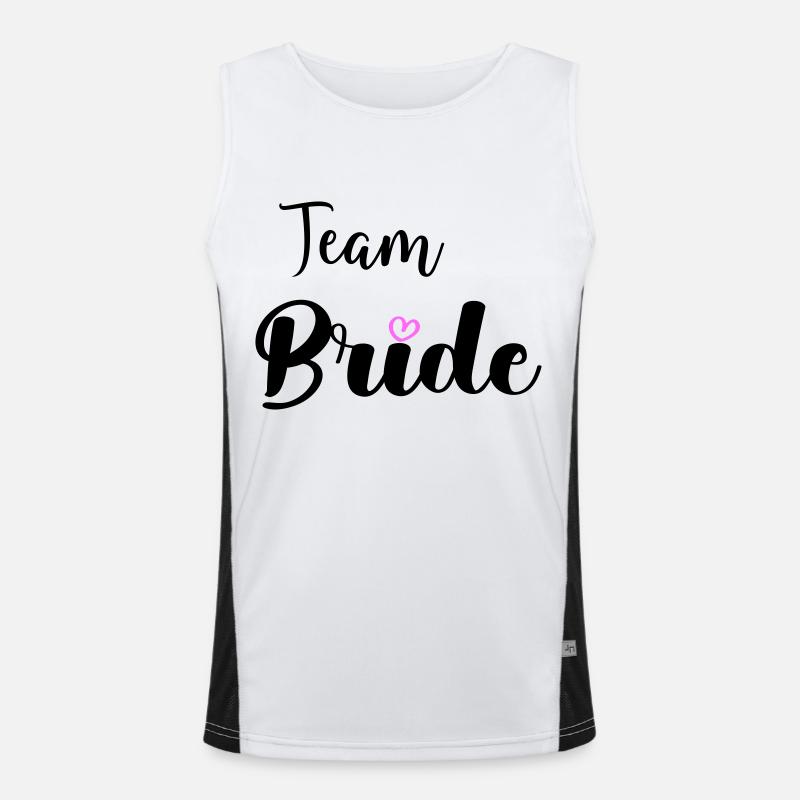 team bride Funktionelles Kontrast-Tank Top für Männer 