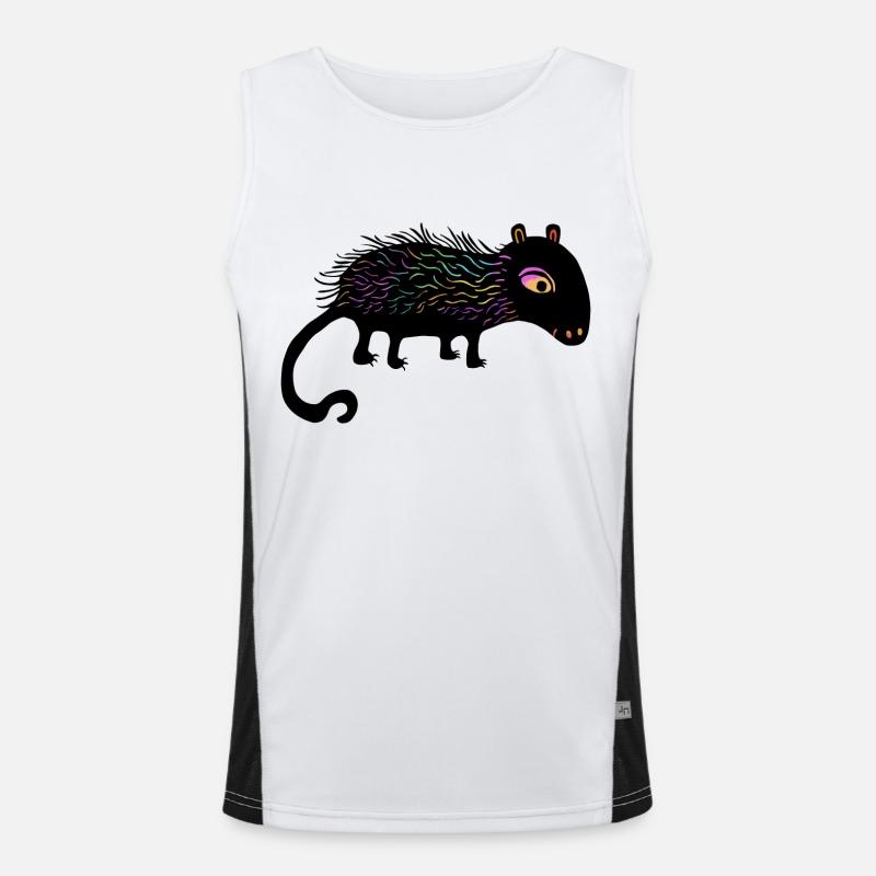 Rainbow Lint Toy Men's Functional Contrast Tank Top 