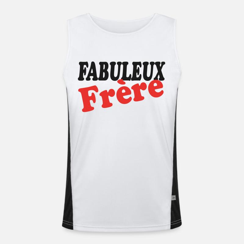 FABELHAFTER BRUDER Funktionelles Kontrast-Tank Top für Männer 