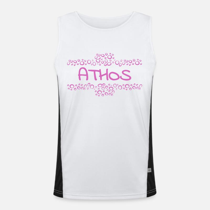 Athos comme prénom Débardeur respirant contrasté Homme 