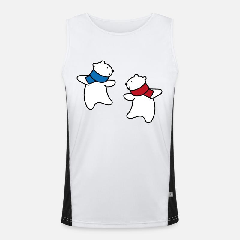 Die Eisbären kommen Funktionelles Kontrast-Tank Top für Männer 