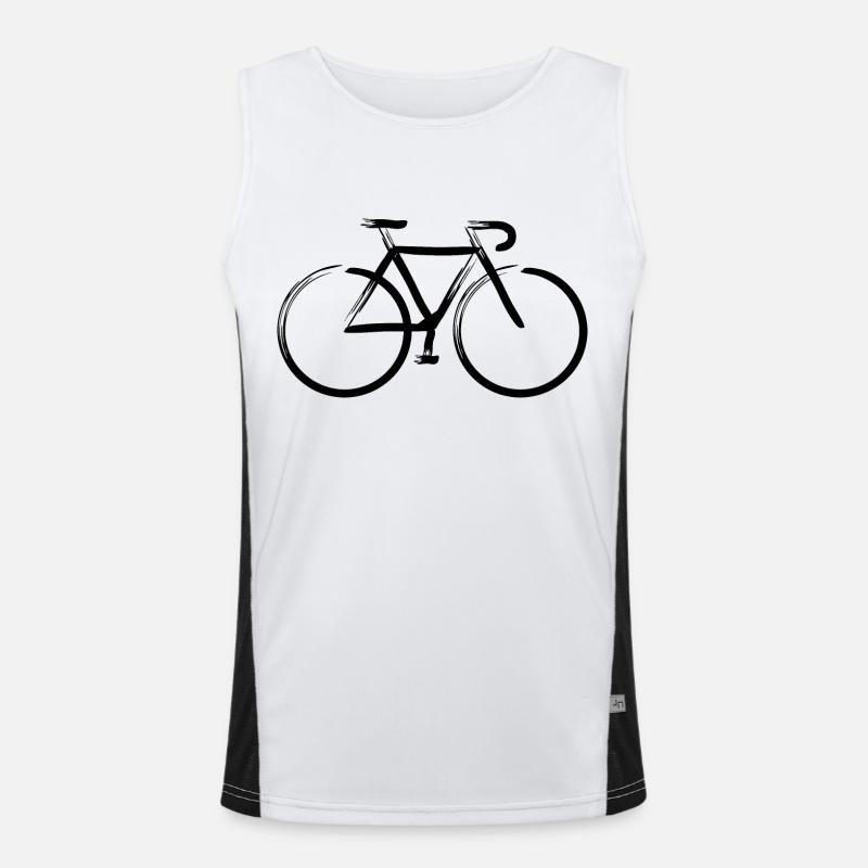Strokes 5 Black Men's Functional Contrast Tank Top 