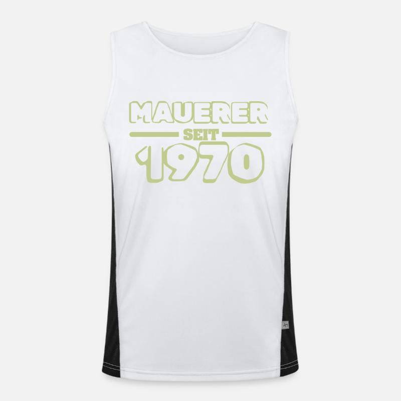Master mason 1970 Men's Functional Contrast Tank Top 
