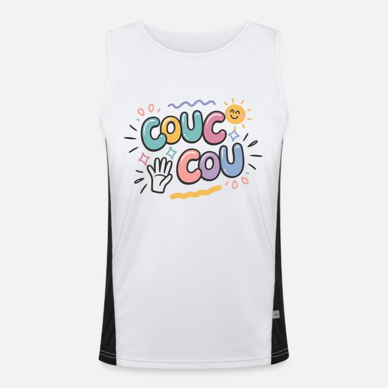 Cuckoo - Lässiger Stil Funktionelles Kontrast-Tank Top für Männer 