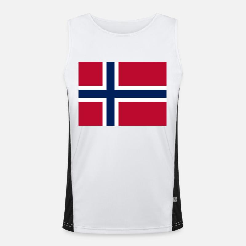 Norwegen Funktionelles Kontrast-Tank Top für Männer 