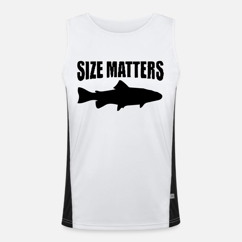 Die Größe ist wichtig Funktionelles Kontrast-Tank Top für Männer 