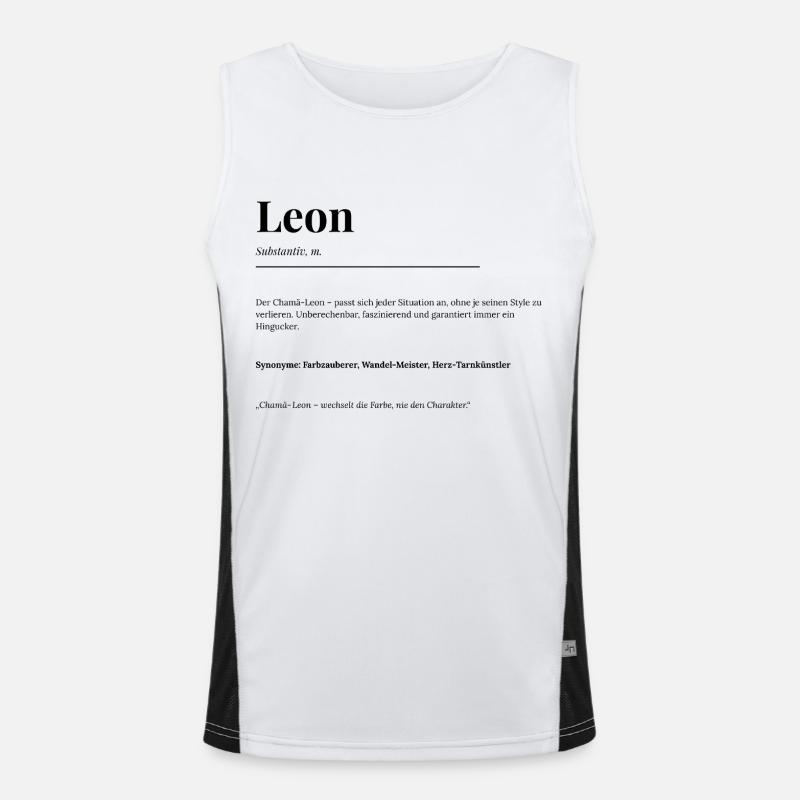 Leon Funktionelles Kontrast-Tank Top für Männer 