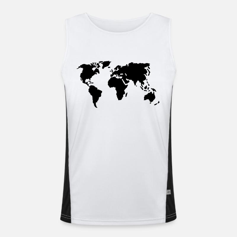 Welt Funktionelles Kontrast-Tank Top für Männer 