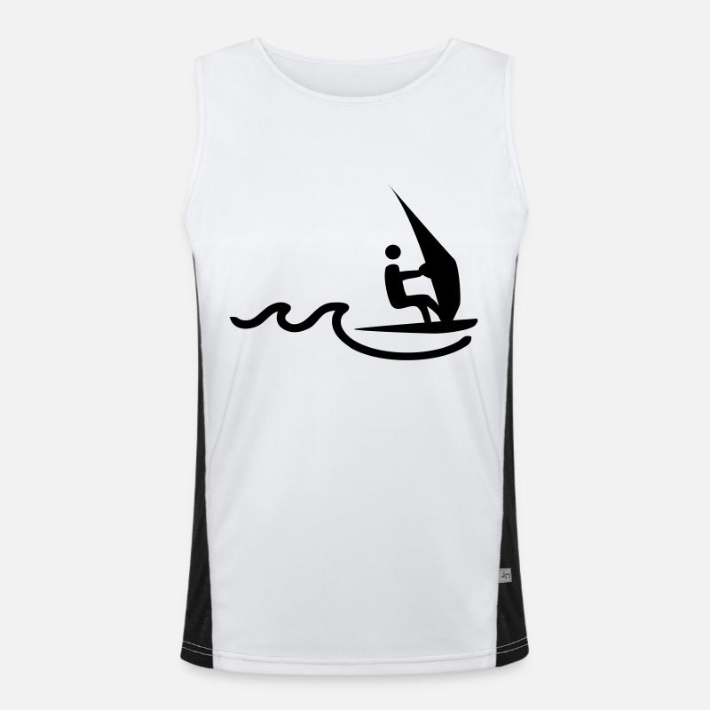 sail boarder Débardeur respirant contrasté Homme 