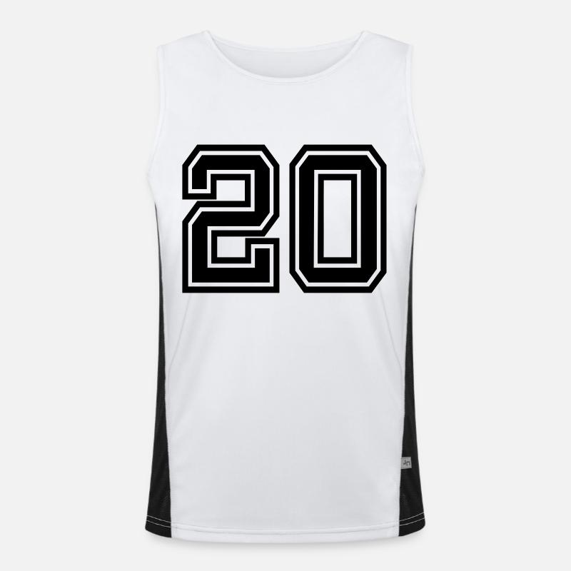 20 Funktionelles Kontrast-Tank Top für Männer 