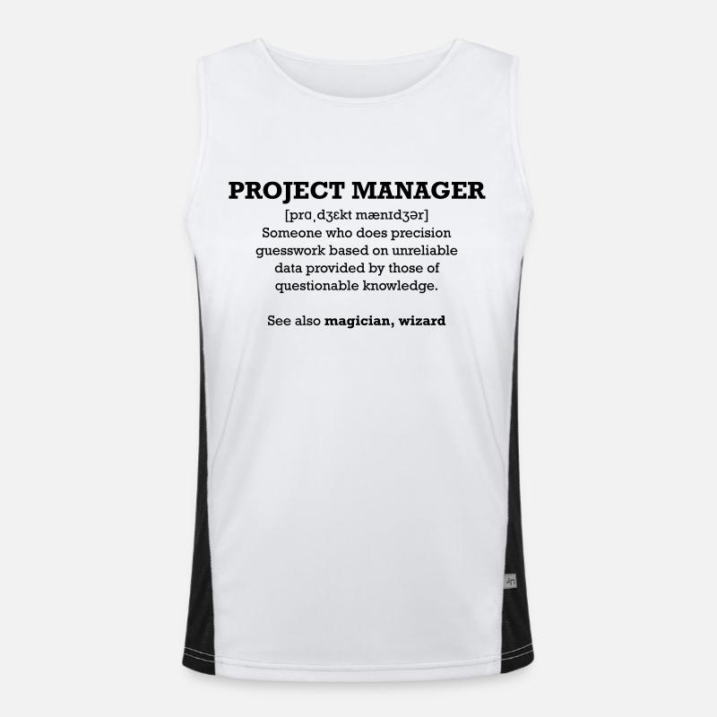 Project manager - wizard Men's Functional Contrast Tank Top 