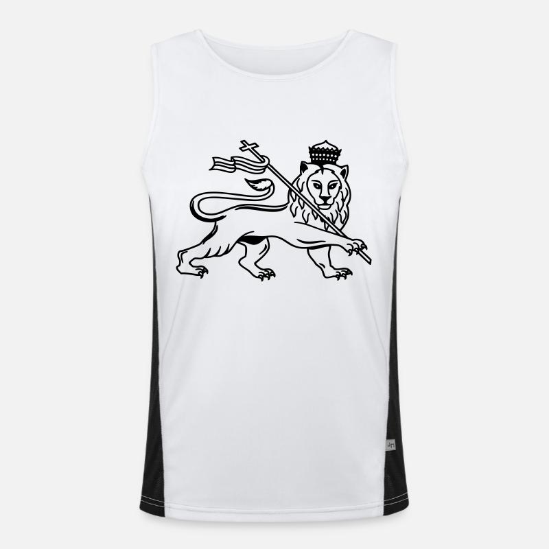 Reggae lion Débardeur respirant contrasté Homme 