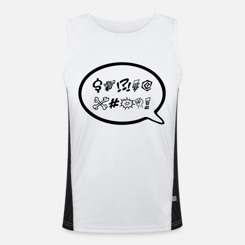 Fluch Funktionelles Kontrast-Tank Top für Männer 