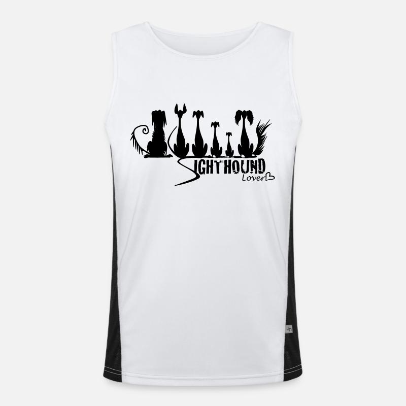 sighthound_lover Men's Functional Contrast Tank Top 