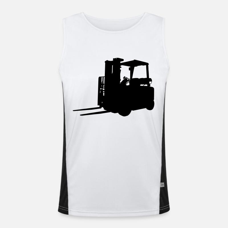 Gabelstapler Funktionelles Kontrast-Tank Top für Männer 