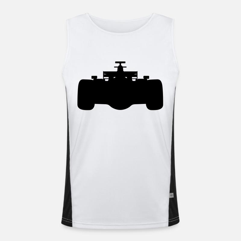 F1 # 1 Funktionelles Kontrast-Tank Top für Männer 