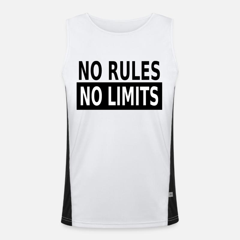 No Rules No Limits Débardeur respirant contrasté Homme 