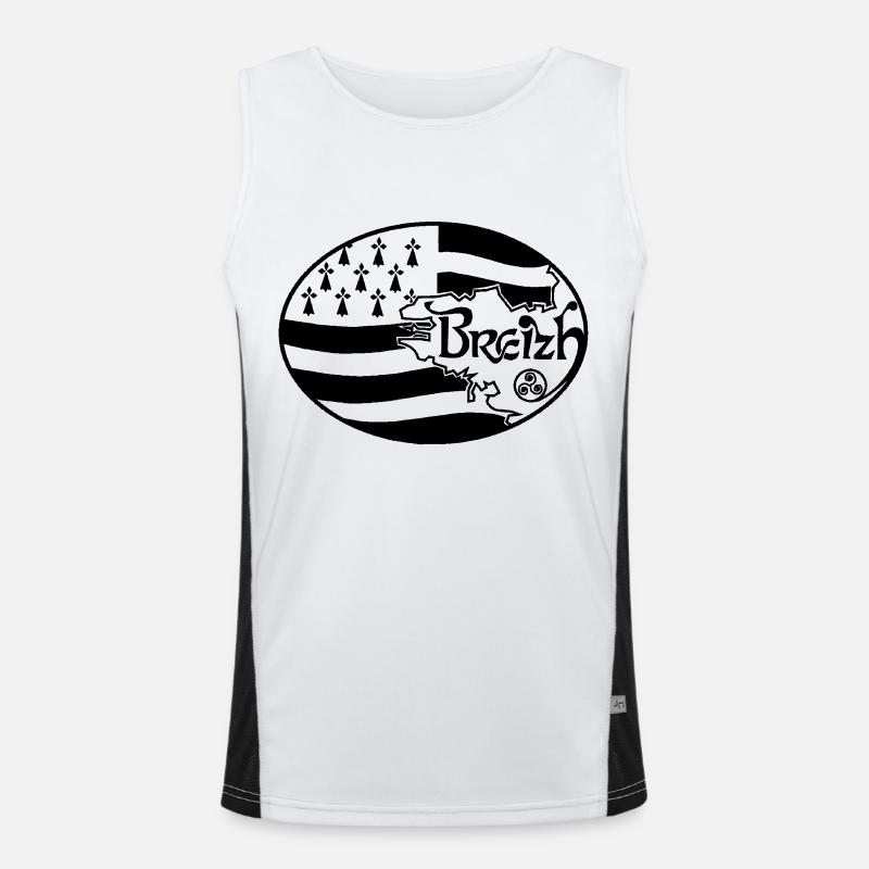 Oval Britain Men's Functional Contrast Tank Top 