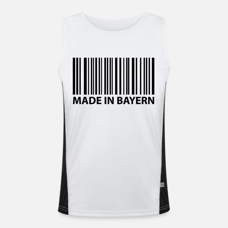 made in bayern Funktionelles Kontrast-Tank Top für Männer 