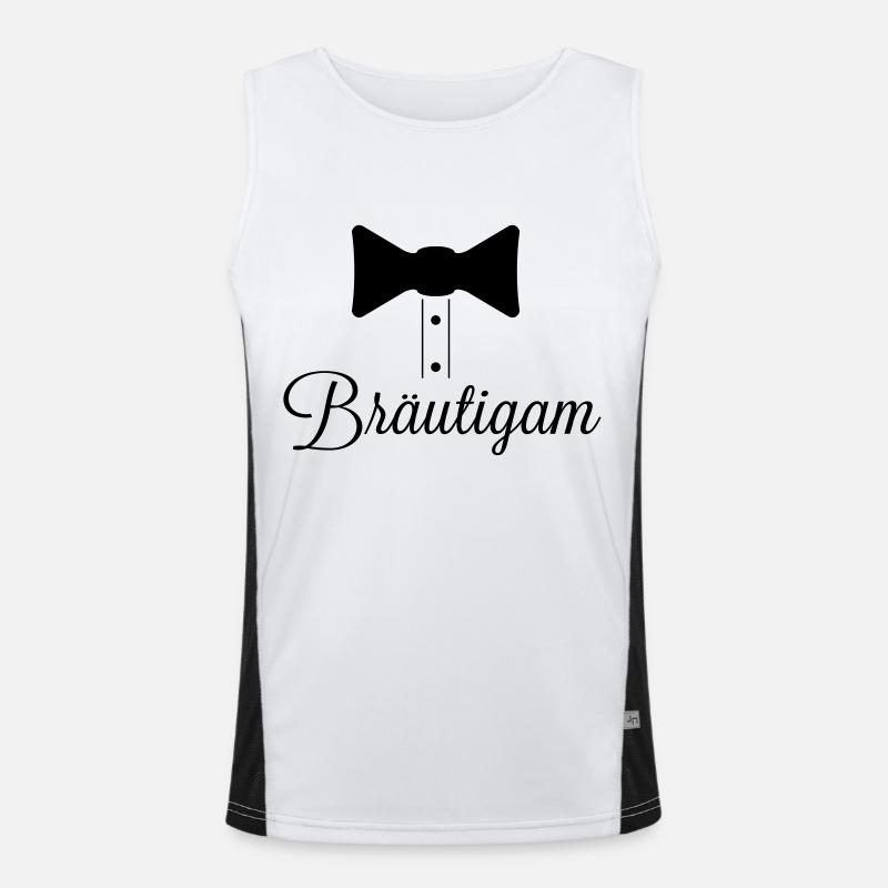 bräutigam Funktionelles Kontrast-Tank Top für Männer 