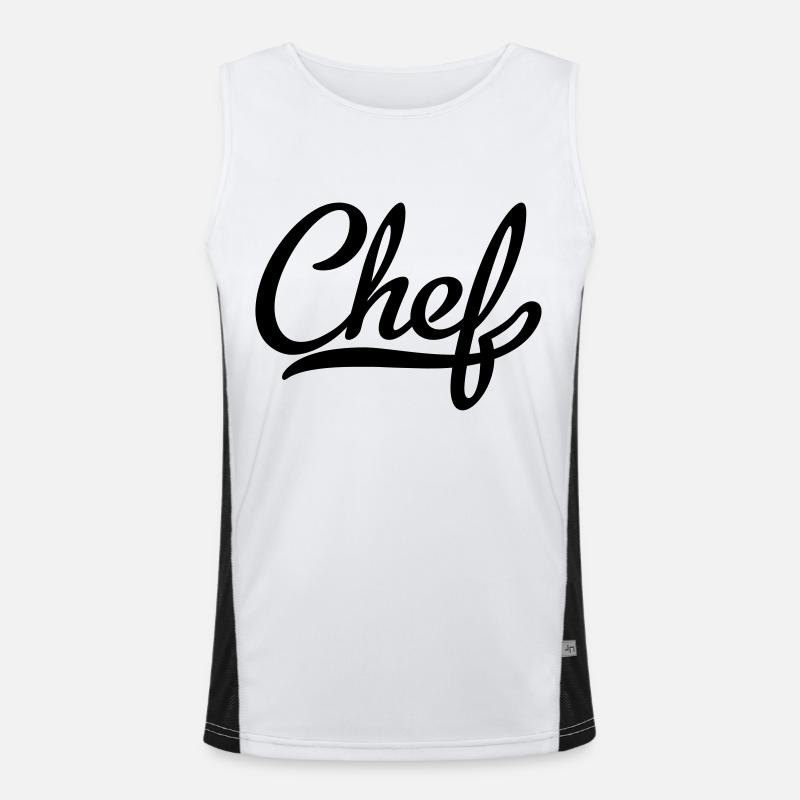 chef Men's Functional Contrast Tank Top 