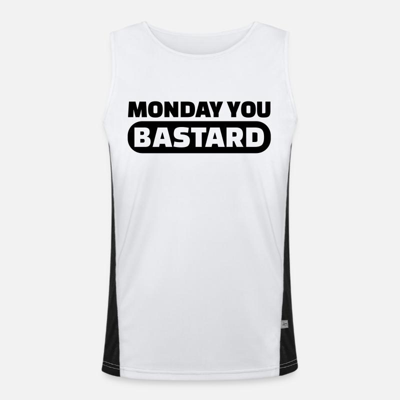 Monday you bastard Débardeur respirant contrasté Homme 