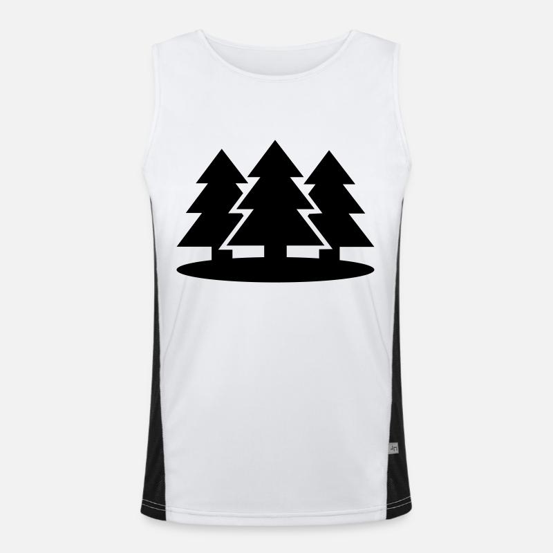 Baum Funktionelles Kontrast-Tank Top für Männer 