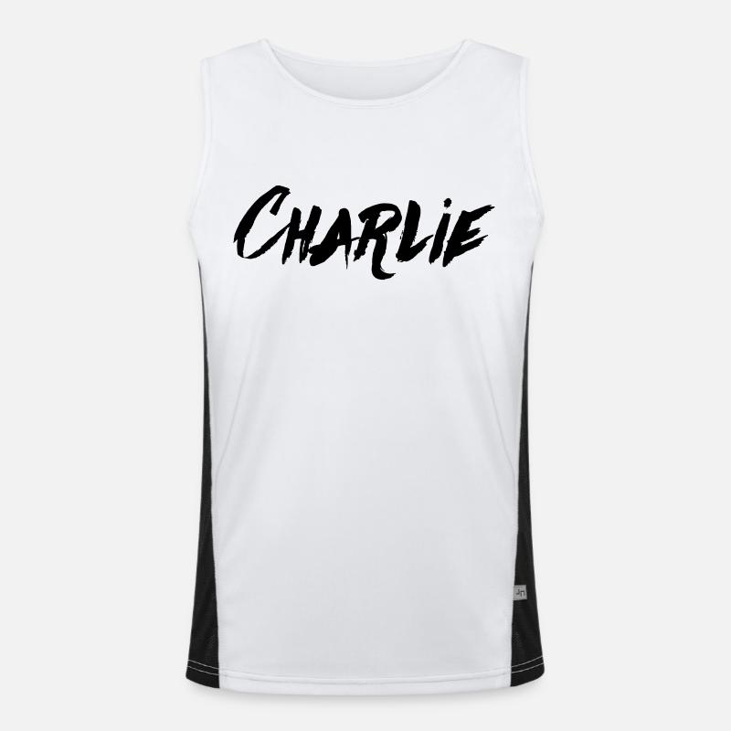 Checkpoint Charlie Funktionelles Kontrast-Tank Top für Männer 
