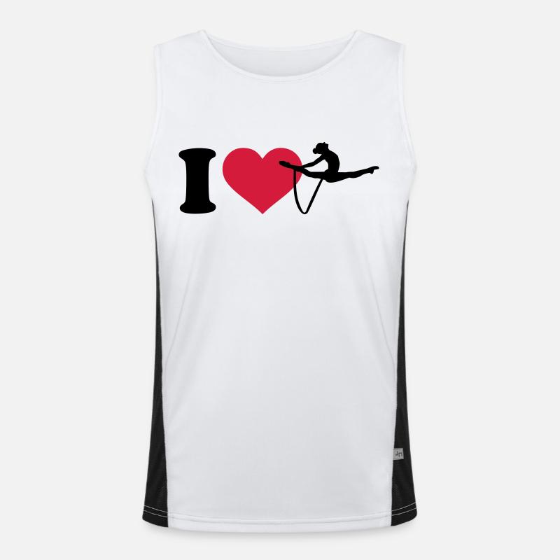 I love Gymnastics Men's Functional Contrast Tank Top 