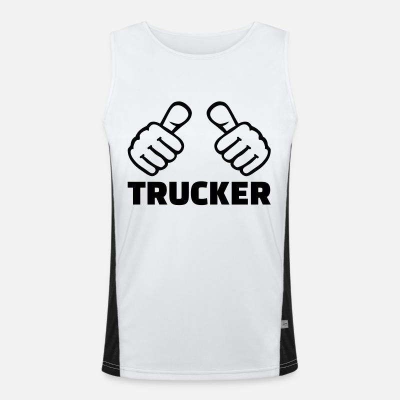 Trucker Men's Functional Contrast Tank Top 
