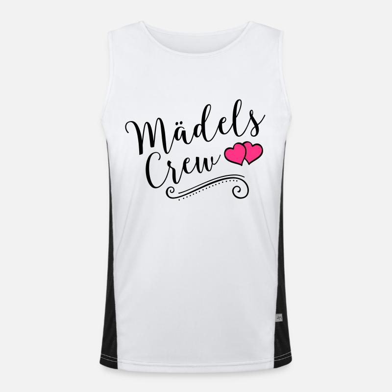 maedels crew heart Funktionelles Kontrast-Tank Top für Männer 