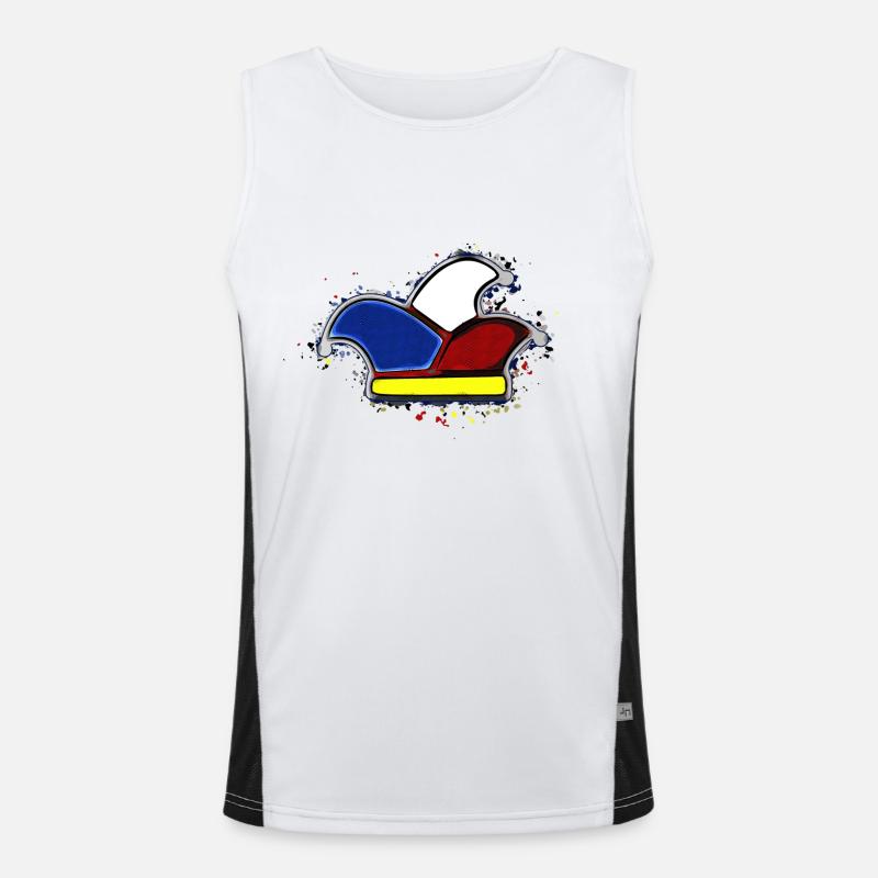 carnival hat Dusseldorf carnival hat Men's Functional Contrast Tank Top 