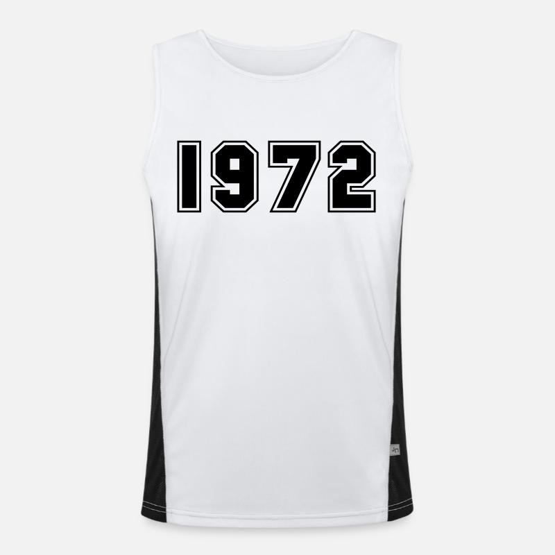 1972 Funktionelles Kontrast-Tank Top für Männer 