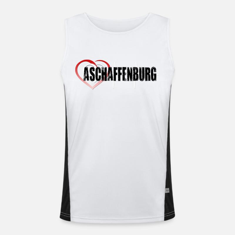 Aschaffenburg Funktionelles Kontrast-Tank Top für Männer 