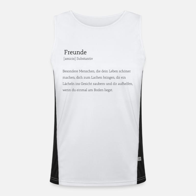 Geschenkidee für Freunde Funktionelles Kontrast-Tank Top für Männer 