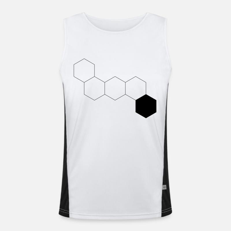 Raute Funktionelles Kontrast-Tank Top für Männer 